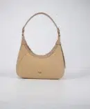 A petite women's handbag with an elegant design - beige